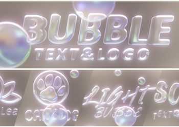 VideoHive Bubbles Logo Text Intro 39551543