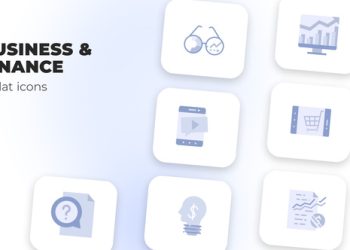 VideoHive Business & Finance - Flat Icons 39969619