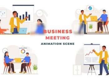 VideoHive Business Meeting Animation Scene After Effects Template 39652639