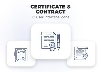 VideoHive Certificate & Contract- user interface icons 39695461