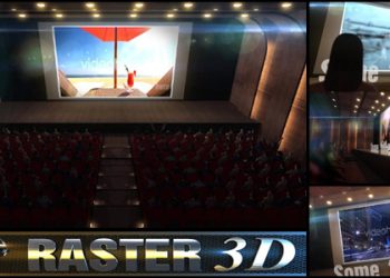 VideoHive Cinema Theater with Animated People 5959898