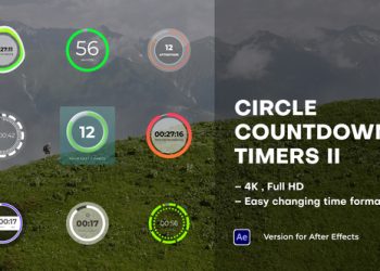 VideoHive Circle Countdown Timers II 39520463