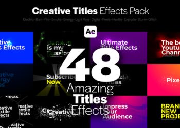 VideoHive Creative Titles Effects Pack 38644485