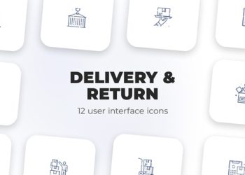 VideoHive Delivery & Return- user interface icons 39695806