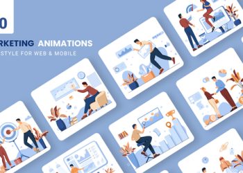 VideoHive Digital Marketing Animations - Flat Concept 39741043