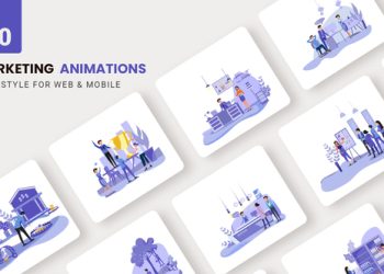 VideoHive Digital Marketing Animations - Flat Concept 39880426