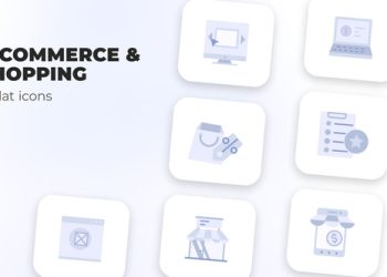 VideoHive E-Commerce & Shopping - Flat Icons 39970562