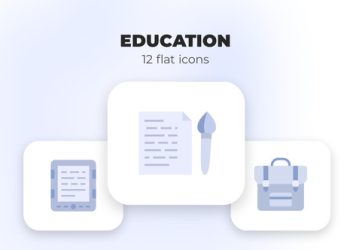 VideoHive Education - Flat Icons 39970580