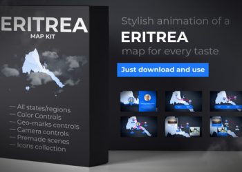 VideoHive Eritrea Map - State of Eritrea Map Kit 39888770