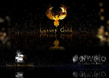VideoHive Gold Metal And Particles 28378701