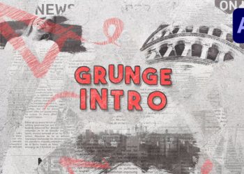 VideoHive Grunge Brush Logo Intro 39928756