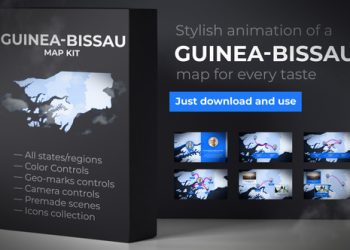 VideoHive Guinea-Bissau Map - Republic of Guinea-Bissau Map Kit 39888991