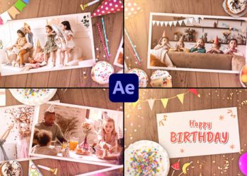 VideoHive Happy Birthday Slideshow Opener for After Effects 39705408