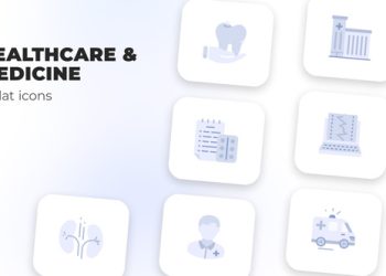 VideoHive Healthcare & Medicine - Flat Icons 39986407
