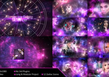 VideoHive Horoscope Galaxy Slideshow 33258564
