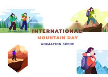 VideoHive International Mountain Day Animation Scene After Effects Template 39651415