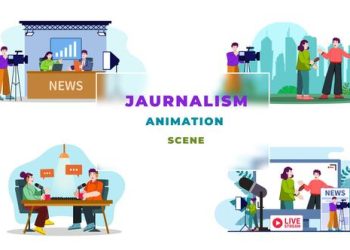 VideoHive Journalism Character Animation Scene After Effects Template 39651624