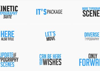 VideoHive Kinetic Typography Suite 14844467