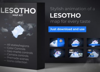VideoHive Lesotho Map - Kingdom of Lesotho Map Kit 39889080