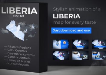 VideoHive Liberia Map - Republic of Liberia Map Kit 39889103