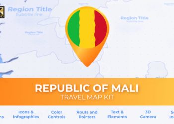 VideoHive Mali Map - Republic of Mali Travel Map 39801159