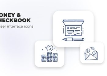 VideoHive Money & Checkbook- user interface icons 39696693