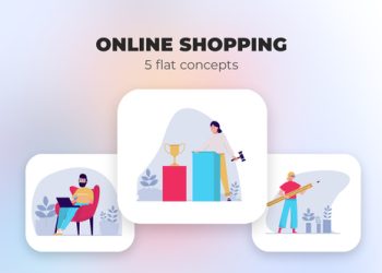 VideoHive Online shopping - Flat concepts 39984579