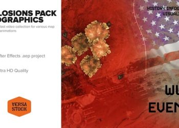 VideoHive Overhead Map Explosion Pack Infographics 39989183