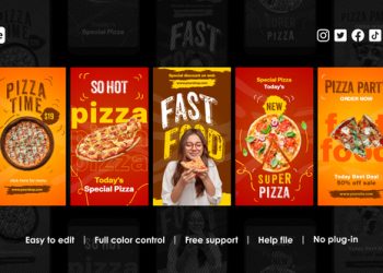 VideoHive Pizza Reels 39914552
