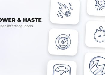 VideoHive Power & Haste- user interface icons 39696935