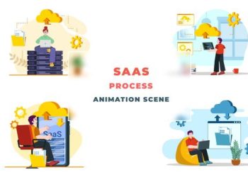VideoHive SAAS Process Animation Scene After Effects Template 39651701
