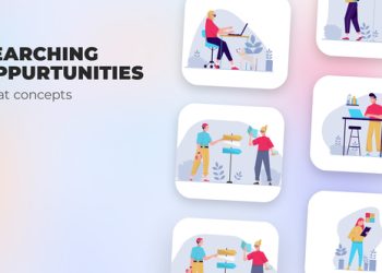 VideoHive Searching oppurtunities - Flat concepts 39984593