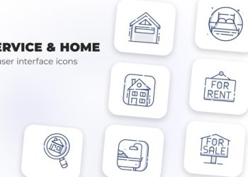 VideoHive Service & Home- user interface icons 39697546