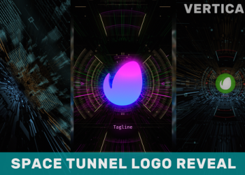 VideoHive Space Tunnel Logo Vertical 39849335