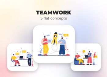VideoHive Teamwork - Flat concepts 39948132