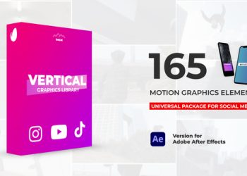VideoHive Vertical Graphics Pack 37560193