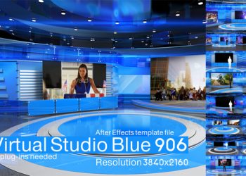 VideoHive Virtual Studio Blue 906 32321252