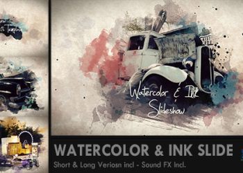 VideoHive Watercolor & Ink Slideshow 8514684