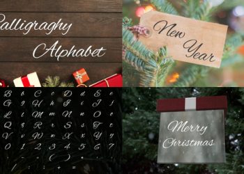 VideoHive Christmas Calligraphy Alphabet | After Effects 41855685