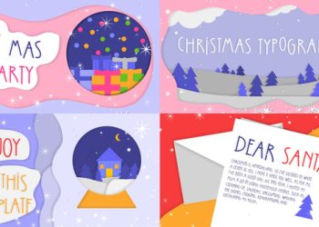 VideoHive Christmas Greetings Colorful Scenes | After Effects 41876300