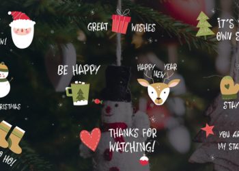 VideoHive Christmas Icon Titles for After Effects 41895324
