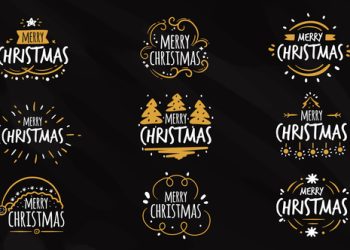 VideoHive Christmas Titles Pack 9 in 1 41843392