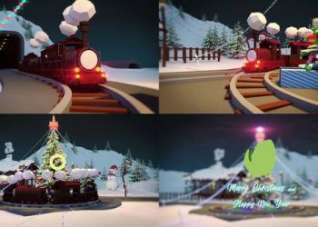 VideoHive Christmas Train 42139484