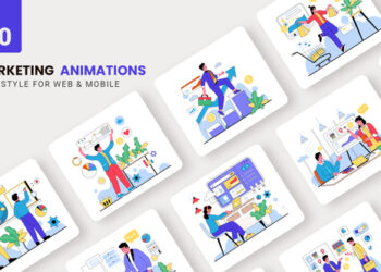 VideoHive Digital Marketing Animations - Flat Concept 40149986