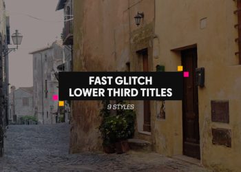 VideoHive Fast Glitch Lower Third Titles 40086430