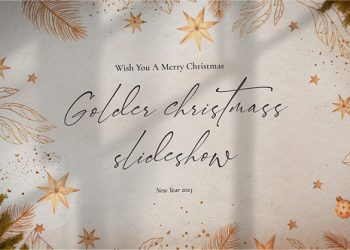 VideoHive Golden Christmas Slideshow 41954520