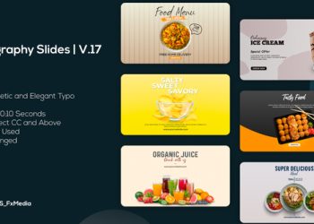VideoHive Typography - Food Promo Slides V.17 40102454