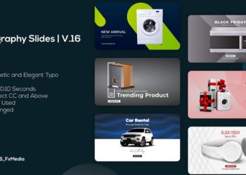VideoHive Typography - Product Promo Slides V.16 40102398