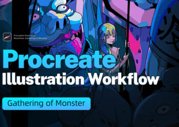 Wingfox – Procreate Illustration Workflow – Gathering of Monster with Wingfox Studio