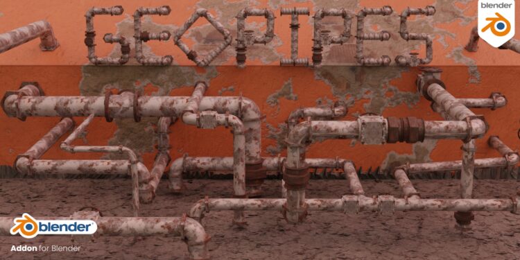 Blender Market - Geopipes - Geometry Nodes Pipes v1.0.1